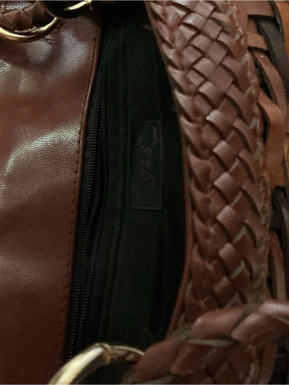 Woven Brown Women’s Tote Shoulder Bag